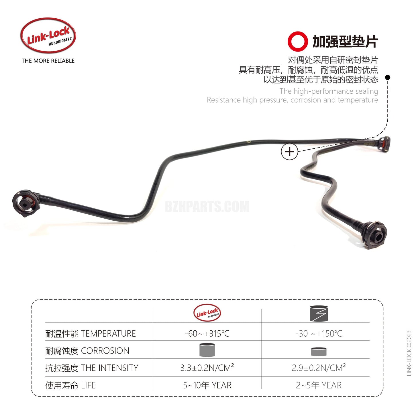 LINK-LOCK Coolant Pipe Secondary Kettle Exhaust Pipe A1765010125 For Mercedes Benz W176 X156