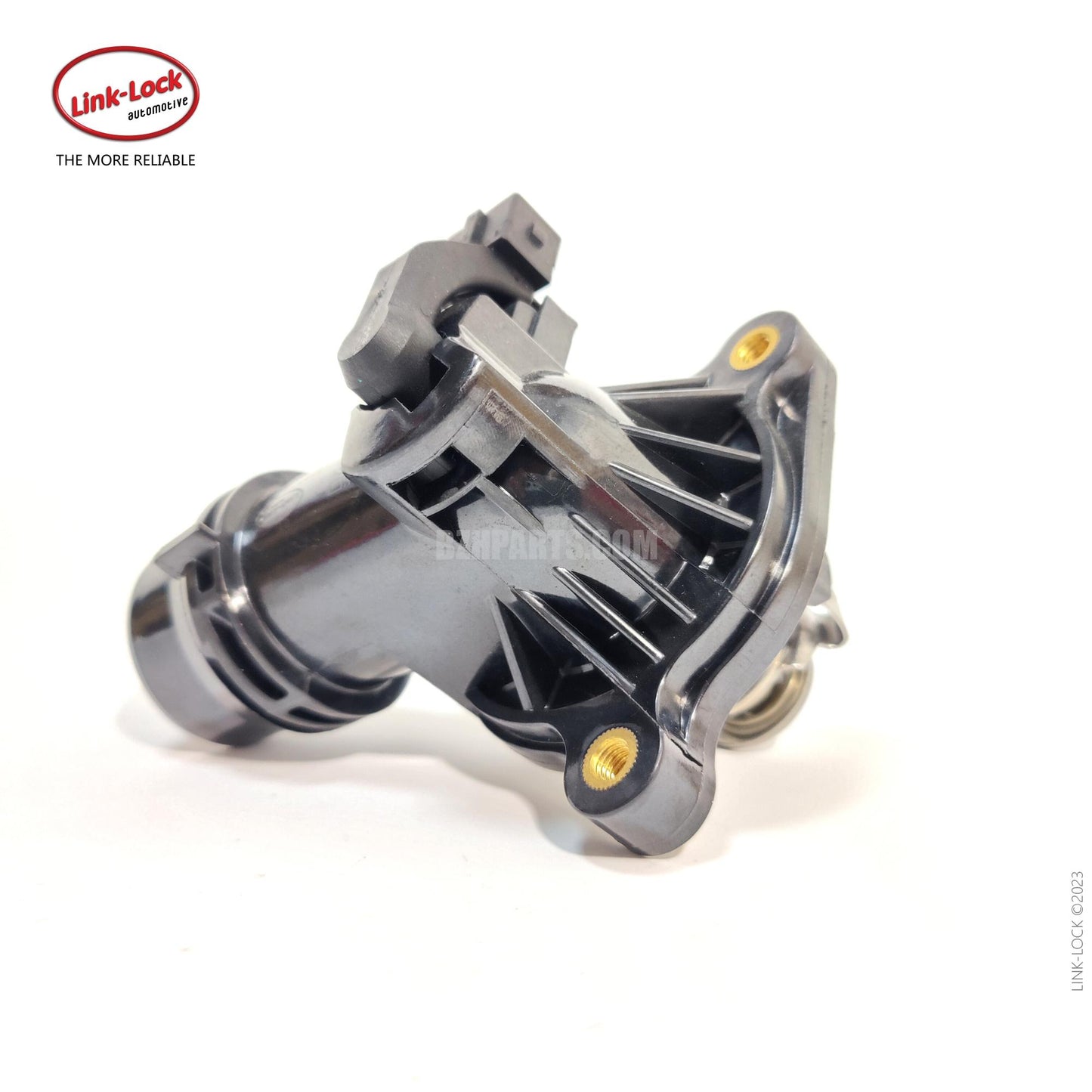 LINK-LOCK 发动机冷却液恒温器外壳 11537510959 适用于宝马 N46 发动机 1 系列 3 系列 118I 120I 318I 320I 520I X1 X3 Z4 E82 E87 E90 E92 E93 E60 E84