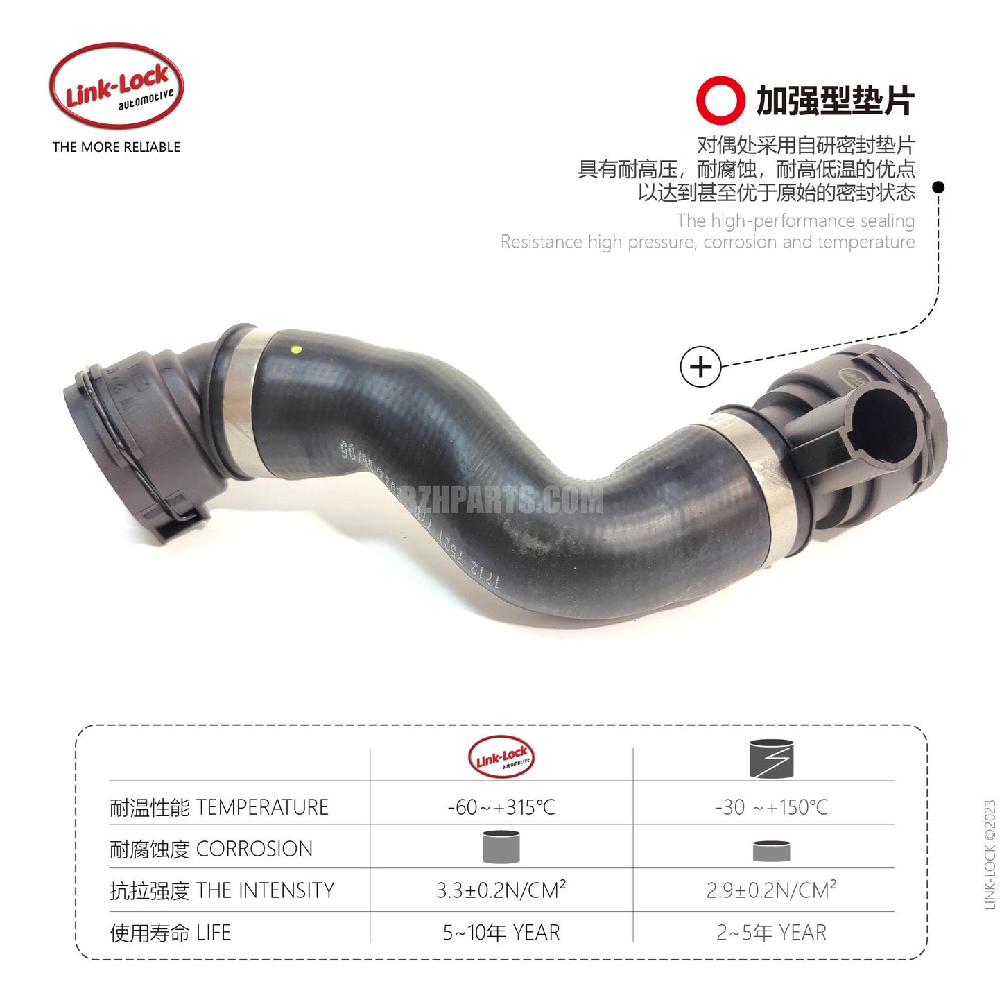 LINK-LOCK Coolant hose 17127521778 For E60/E61/E63/E64/E65E66