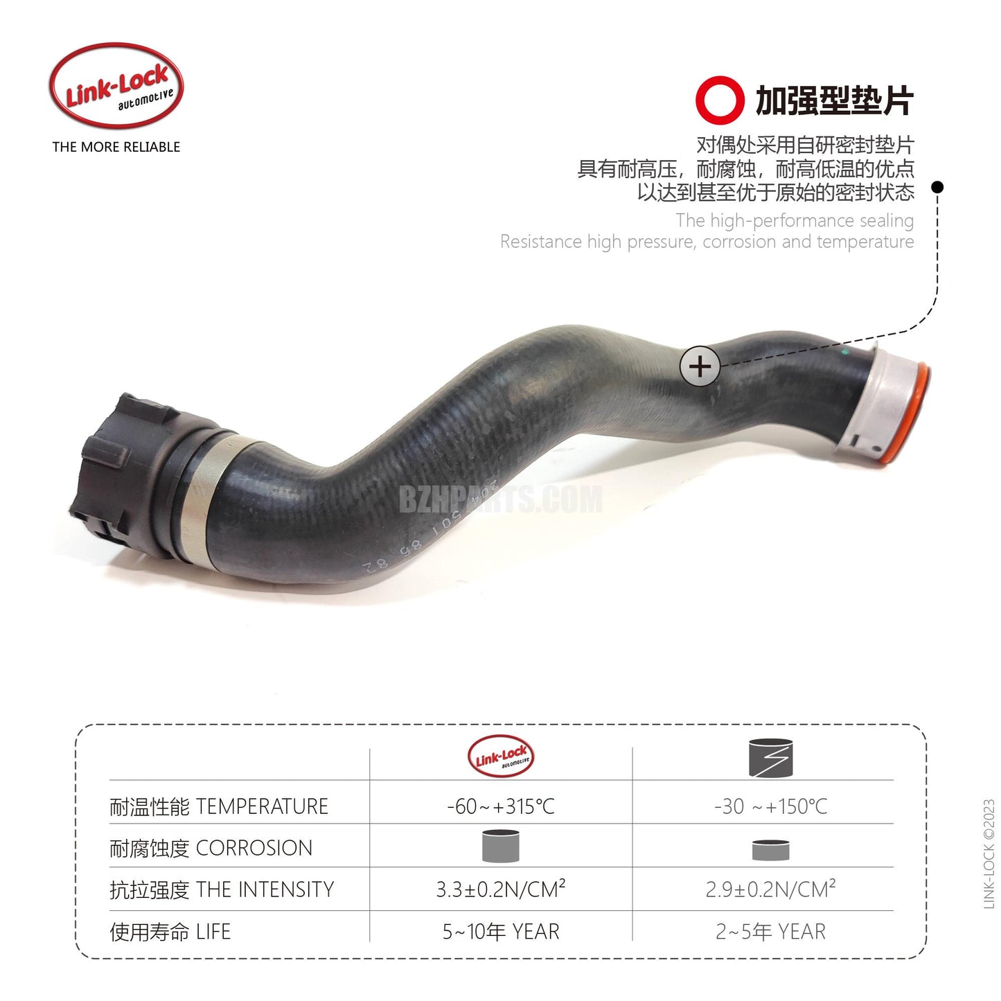 LINK-LOCK Coolant hose 2045018682 For 204/207/212