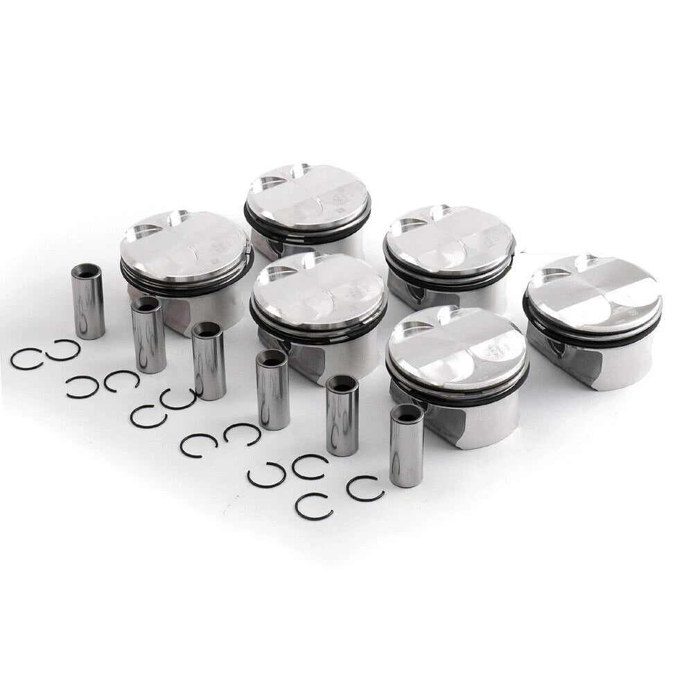 LINK-LOCK piston with 6 ring dome / set 11257558528 For BMW N52B30