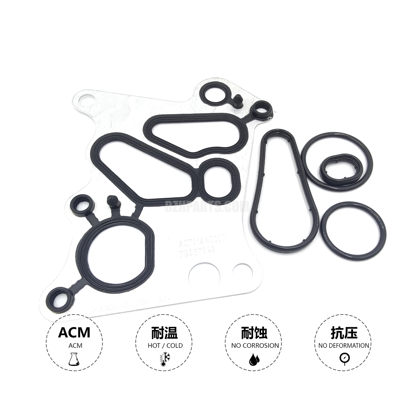 LINK-LOCK Oil Filter Housing & Oil Cooler Gasket Seal Kits A2711840280 for Mercedes-Benz M271 C180 C200 C230 E2