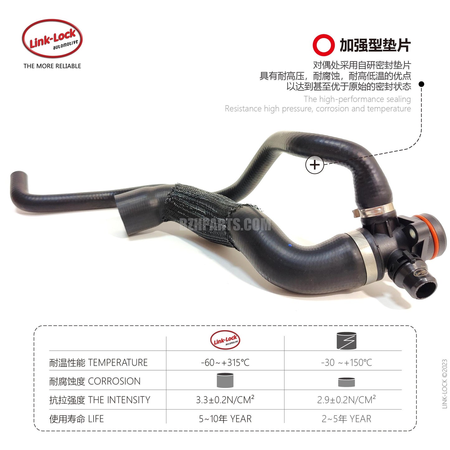 LINK-LOCK Coolant Pipe Water Pump to Cylinder Head Tee Pipe 11537603515 11537639999 for BMW X1 e84 2.0T N20