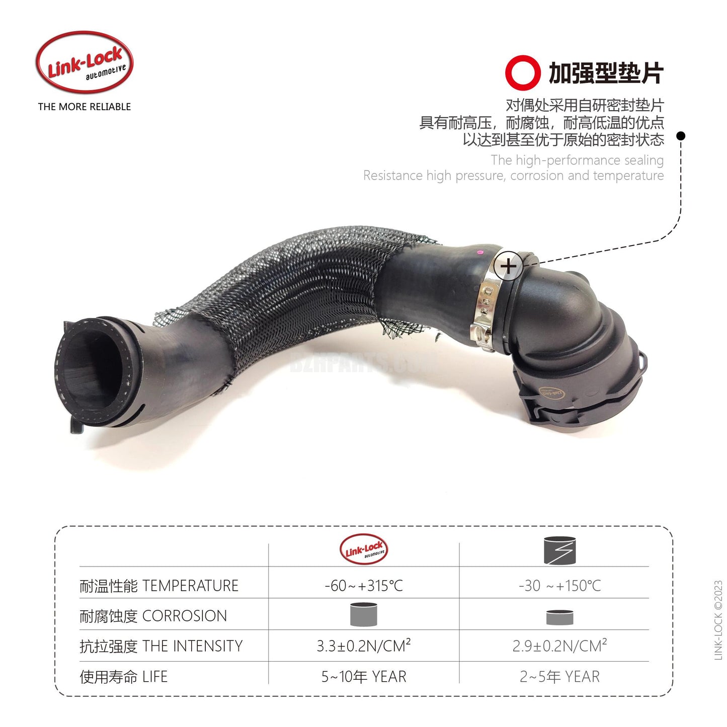 LINK-LOCK Coolant Pipe Water Tank to Thermostat Downcomer 17128658482 for BMW B48 1 Series 2 Series X1x2mini F56