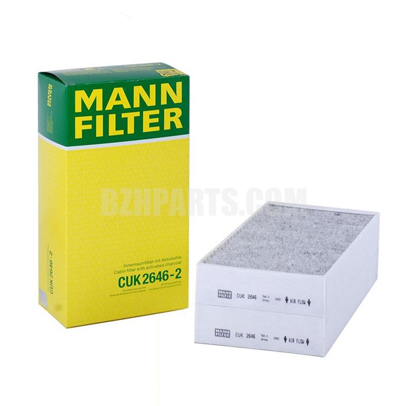 MANNFILTER Air conditioning filter CUK2646-2ML W164R W251/R300/320 CDI/350/500/W25105-/GL320CDI/450/500/X16406-fit A1648300218/A16