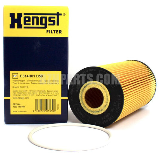 HENGST オイルフィルター E314H01D58A8 6.0 ベントレー フィット 07C115562E