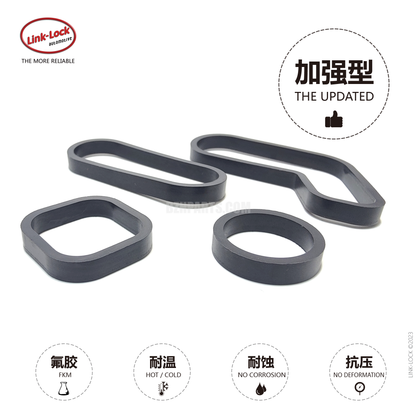 LINK-LOCK Oil Filter Housing & Oil Cooler Gasket Seal Kits 11428643747 11427557010 FKM for Mini N14 N18 Engine Coop.S JCW Cooper Clubman Countryman Coup¡§| R55 R56 R57 R58 R59 R60