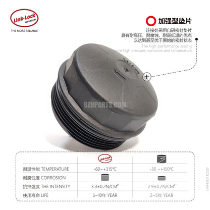 LINK-LOCK Oil radiator cover 11427525334 For E81 E87 E88 E82 F20F21 F22 F23 E90 E91E92 E93 F30 F80 F31F34 F35 F36 F83 E60E61 F07 F10 F11