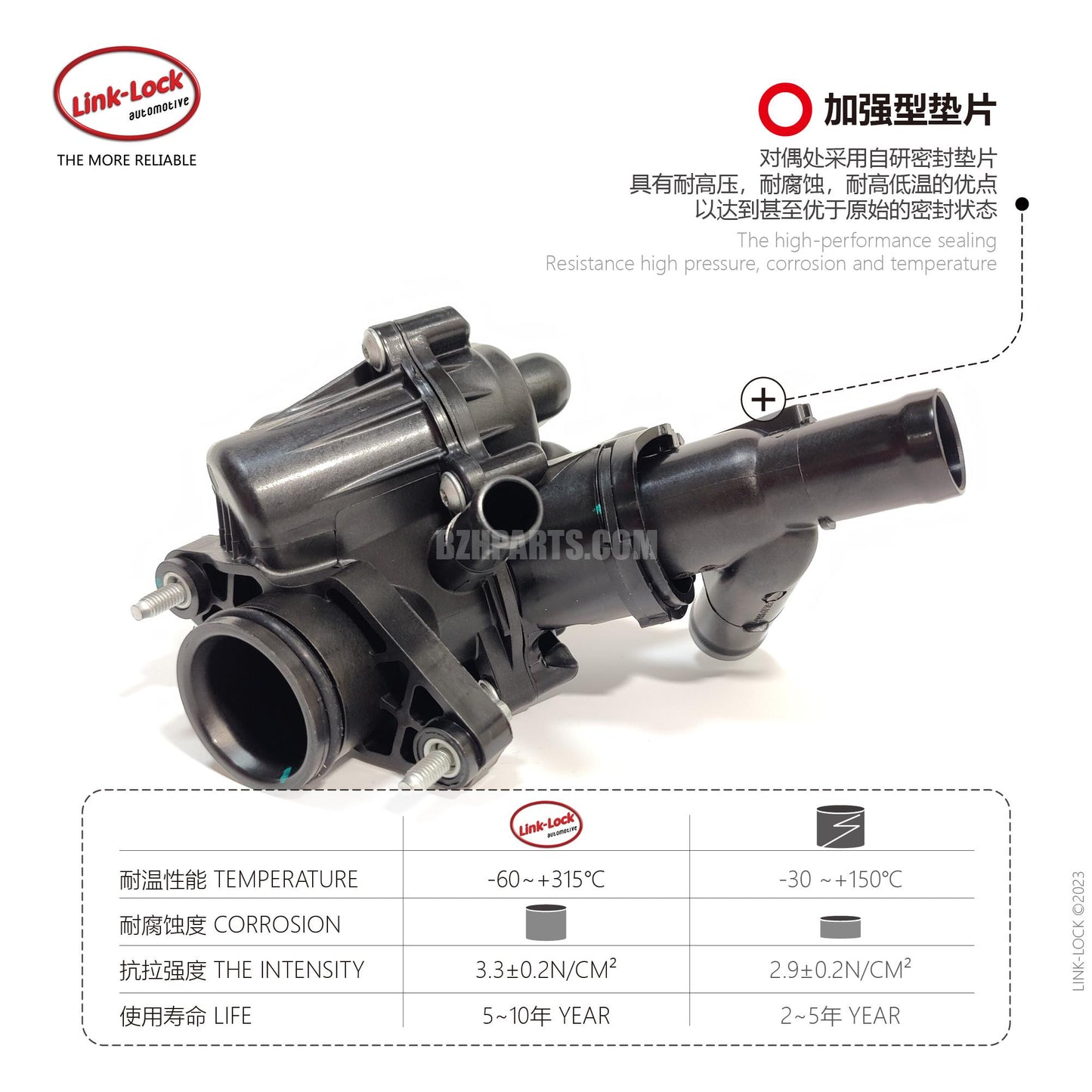 LINK-LOCK Engine Coolant Thermostat Housing A2702000615 2702000615 For Mercedes-Benz M270 A180 A200 B200 CLA200 GLA260 CLA260 W246 X156 W176