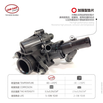 LINK-LOCK Engine Coolant Thermostat Housing A2702000615 2702000615 For Mercedes-Benz M270 A180 A200 B200 CLA200 GLA260 CLA260 W246 X156 W176