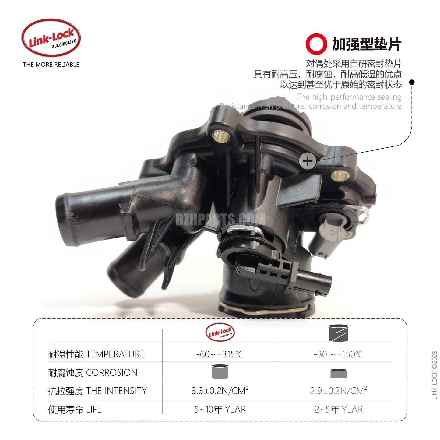 LINK-LOCK Engine Coolant Thermostat Housing A2712000315 2712000315 For Mercedes-Benz M271 C180 C200 C230 E200 E230 CLK200 SLK200 W204 W211 R171