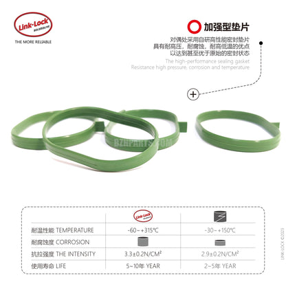 LINK-LOCK Engine Intake Manifold Gasket Set A2711410880 2711410880 for Mercedes-Benz M271 C180 C200 C230 E2