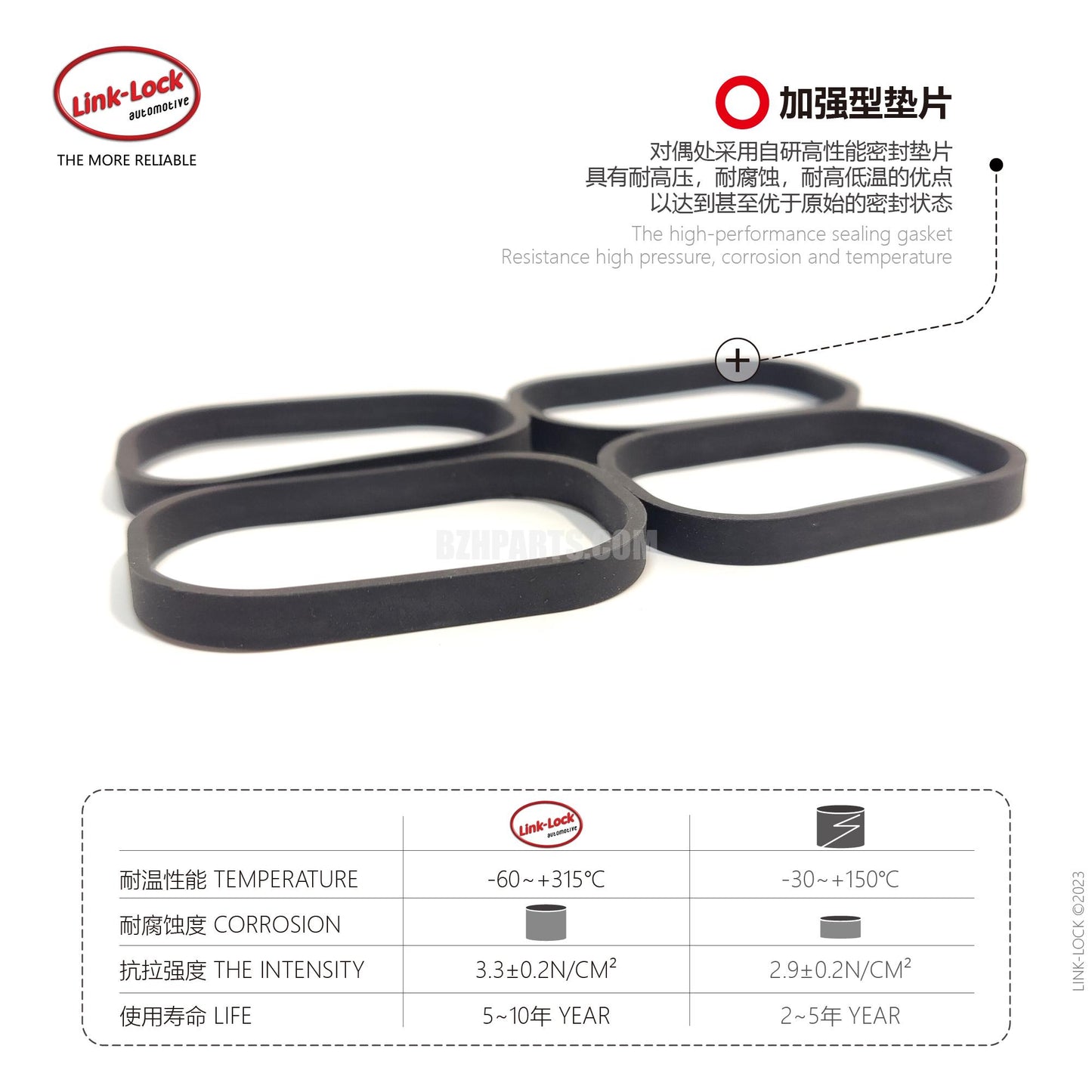 LINK-LOCK intake cushion FKM11612297462 For F20 F21 F22 F23 F30 F31F34 F35 F32 F33 F36 F07 F10 F11 F18 E84 F25 F26 F15 F16 E89