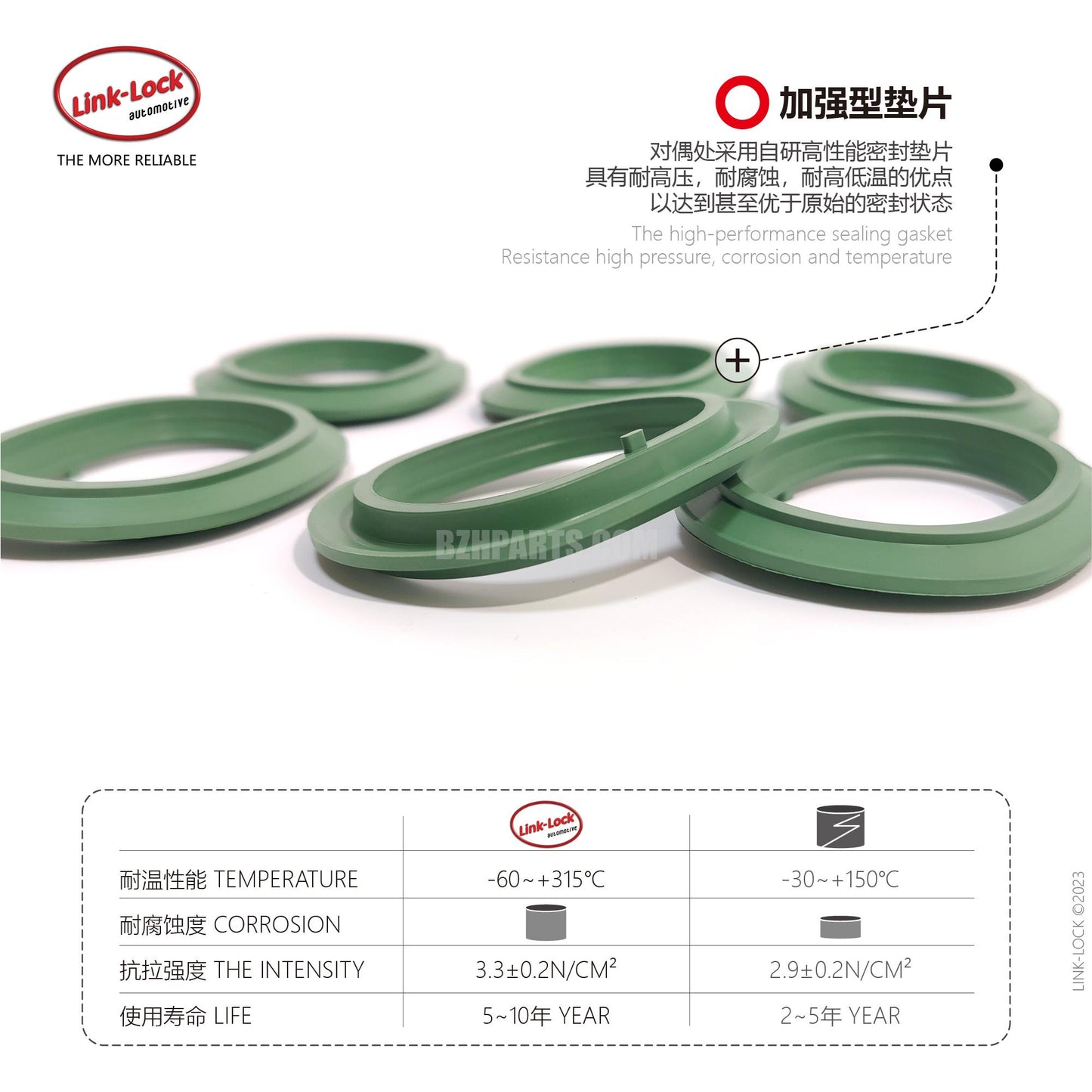 LINK-LOCK 进气歧管垫 FKM2761410180 适用于 276