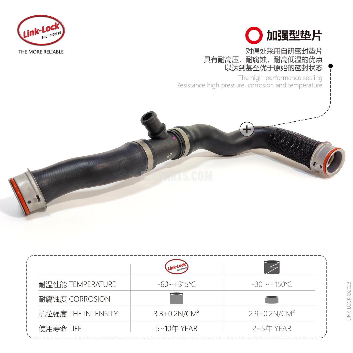 LINK-LOCK Coolant hose 2045010282 For 204