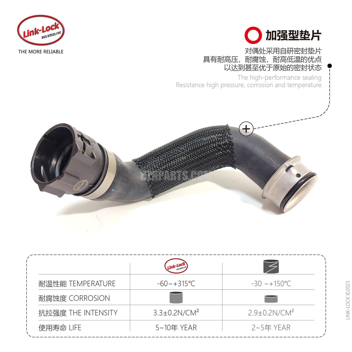 LINK-LOCK Coolant hose 1665005300 For 166 292