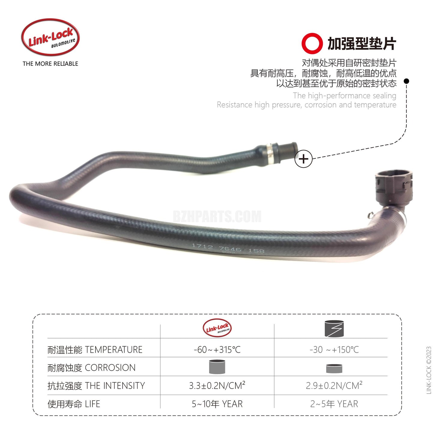 LINK-LOCK Coolant hose 17127646158 For X3 F25