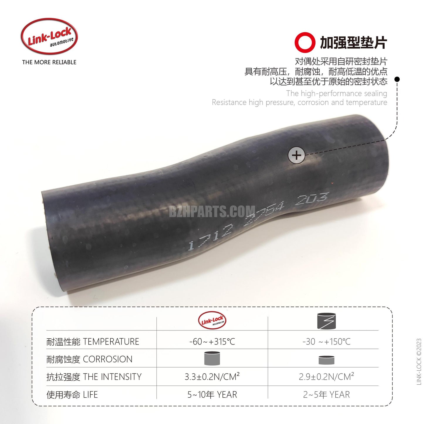 LINK-LOCK Coolant hose 17122754203 For R56 R55 R57 R58 R59