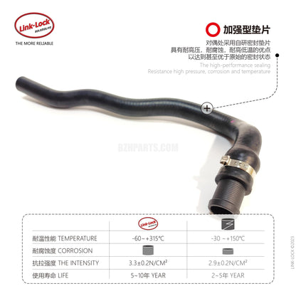 LINK-LOCK Coolant hose-oil line 164539119192 applies F07/F10/F11/F18/F06F12/F16/F01/F02 LCI