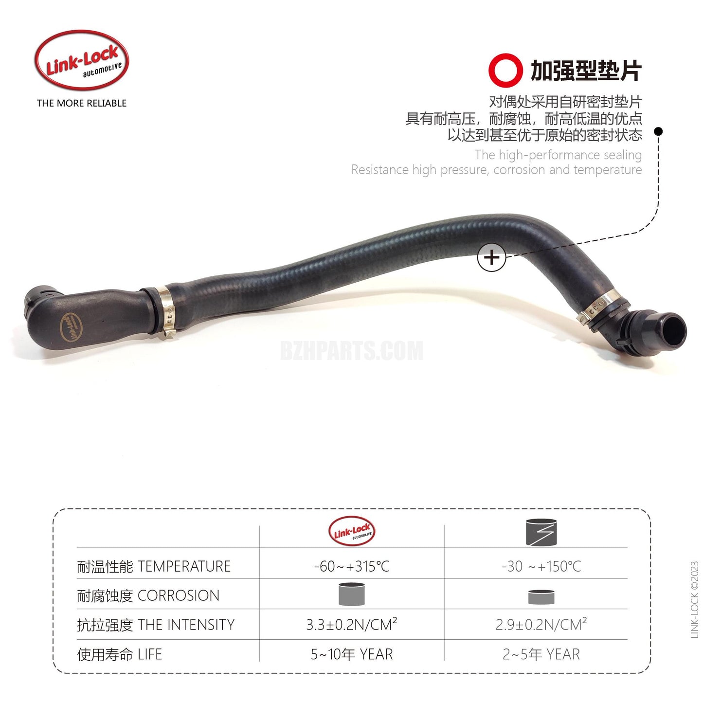 LINK-LOCK Coolant water pipe 2048307096 For 204 212 218 207