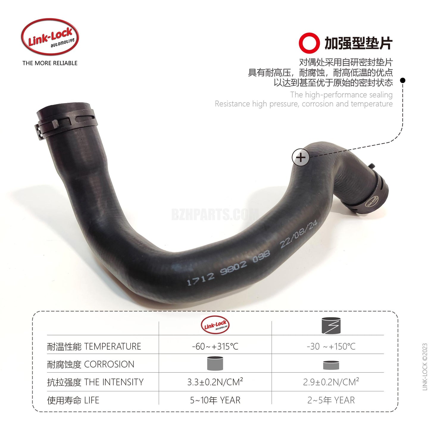 LINK-LOCK Coolant water pipe 17129802098 For R60R61