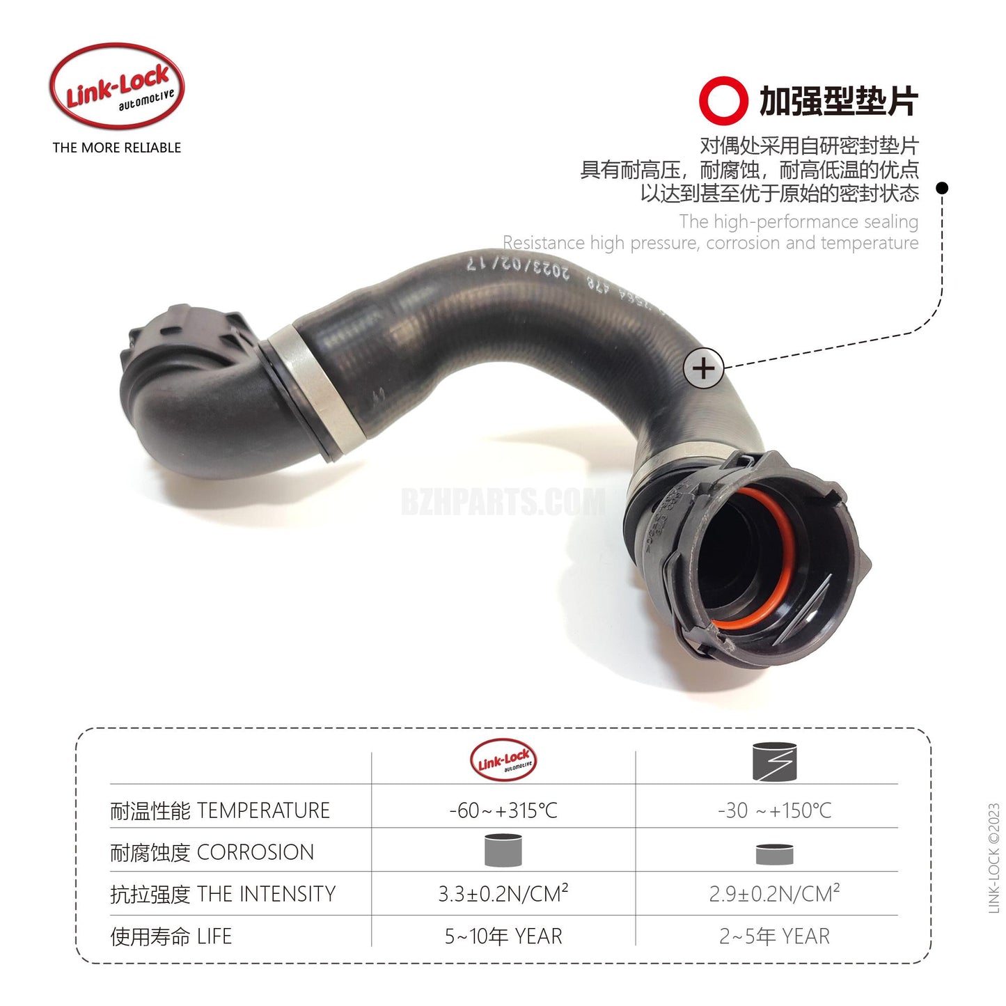LINK-LOCK Coolant water pipe 17127564478 For E81/E87/E88/E82/E90E91/E92/E93/E84/E89