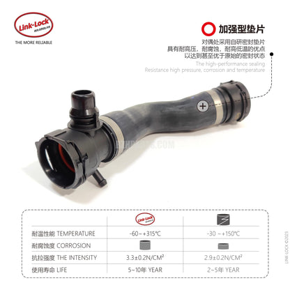 LINK-LOCK Coolant water pipe 17127531579 For E81/E87/E88/E82/E90E91/E92/E93/E84/E89