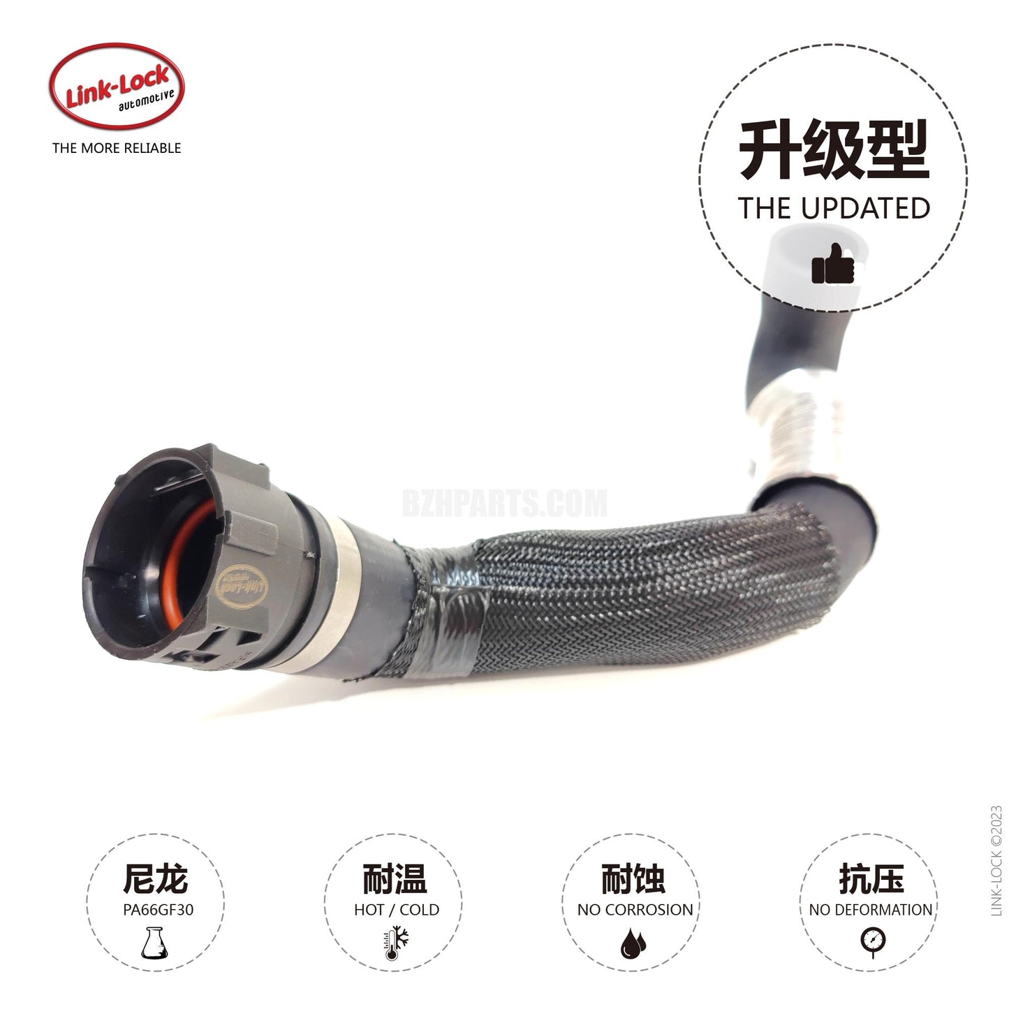 LINK-LOCK クーラント パイプ サーモスタットからウォーター ポンプ パイプ 11537581576 BMW N54 740Li F02 用