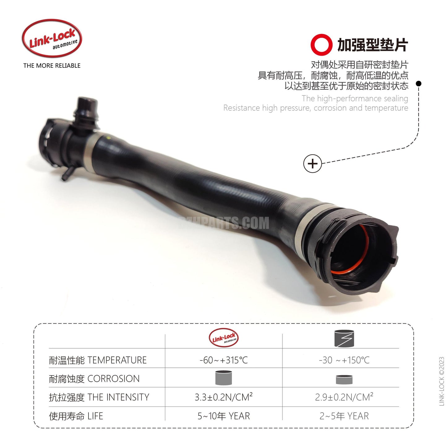 LINK-LOCK Coolant water pipe 17127612444 For X1 E84/Z4 E89