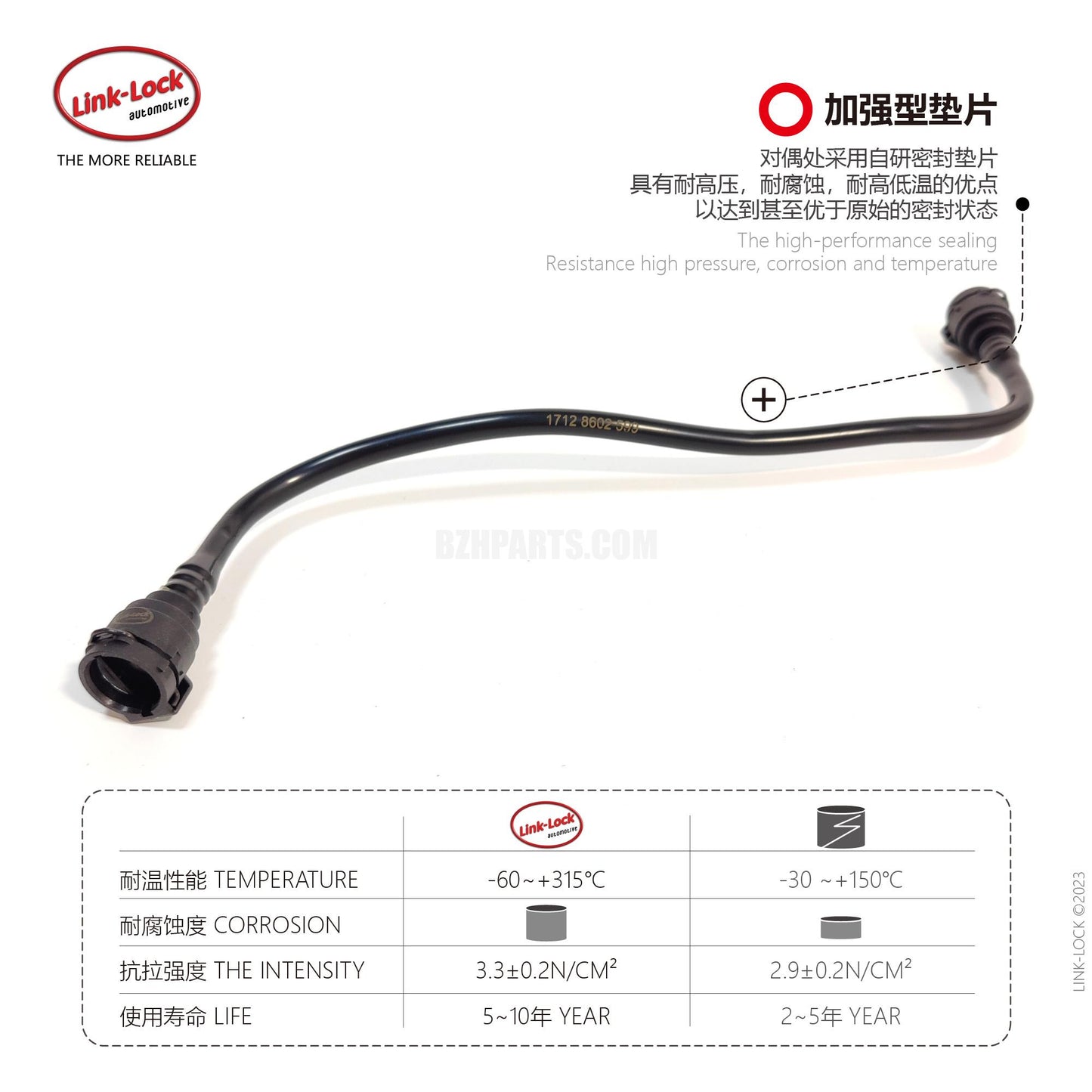 LINK-LOCK Coolant water pipe 17128602599 For G30 G31 G38 G32 G11 G12