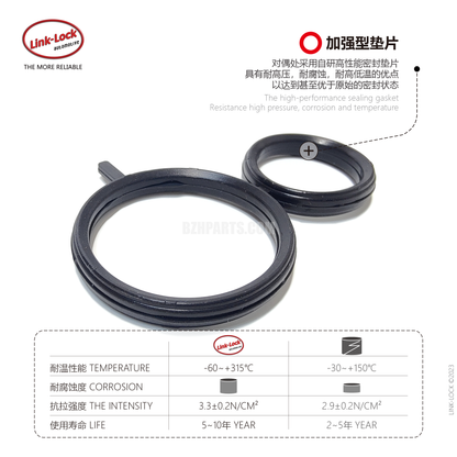 LINK-LOCK Engine Water Plug Gasket A Seal 11537505657 for BMW N46/1 Series 3 Series 118I120I318I320I e87e90x