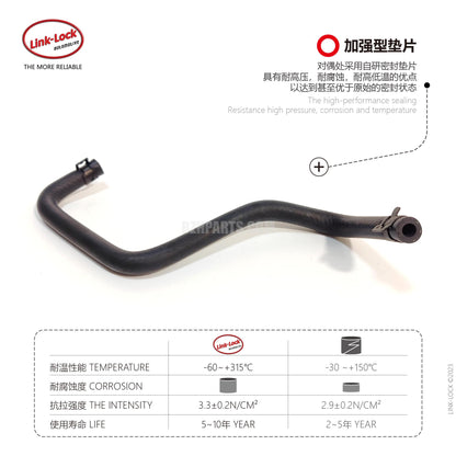 LINK-LOCK Coolant Pipe Secondary Kettle Exhaust Pipe 17129802111 for Mini Mini R60 r61 N18