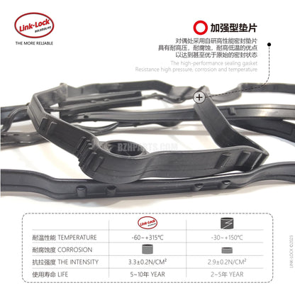 LINK-LOCK Valve Chamber cushion 11120035738 ACM For E81/E87/E88/E82/E90E91/E92/E93/E60/E84E83/E85