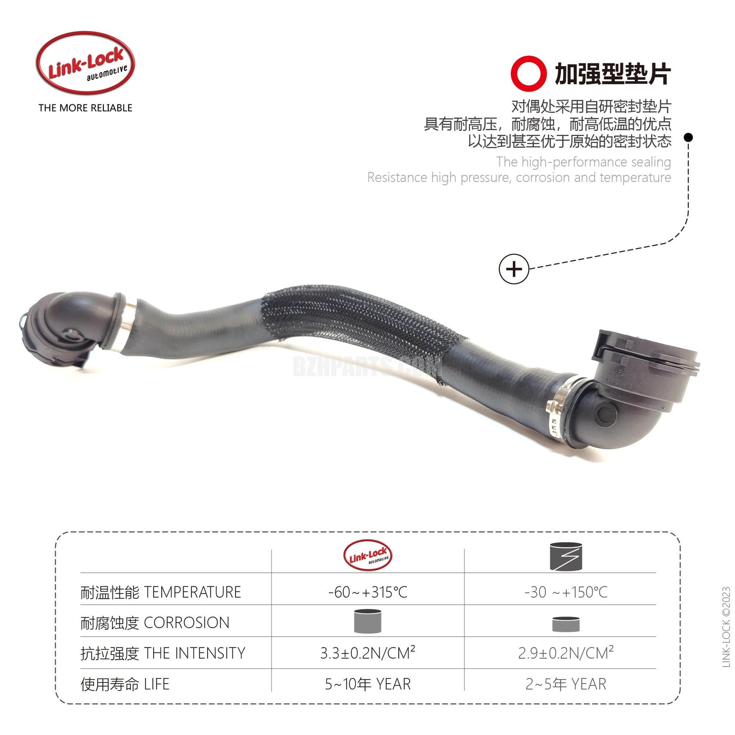 LINK-LOCK Coolant Pipe Water Tank Water Supply Pipe 17128658480 Suitable for BMW B38 b48 X1 x2