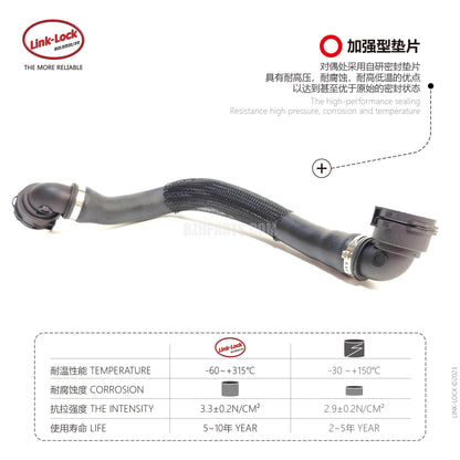 LINK-LOCK Coolant Pipe Water Tank Water Supply Pipe 17128658480 Suitable for BMW B38 b48 X1 x2