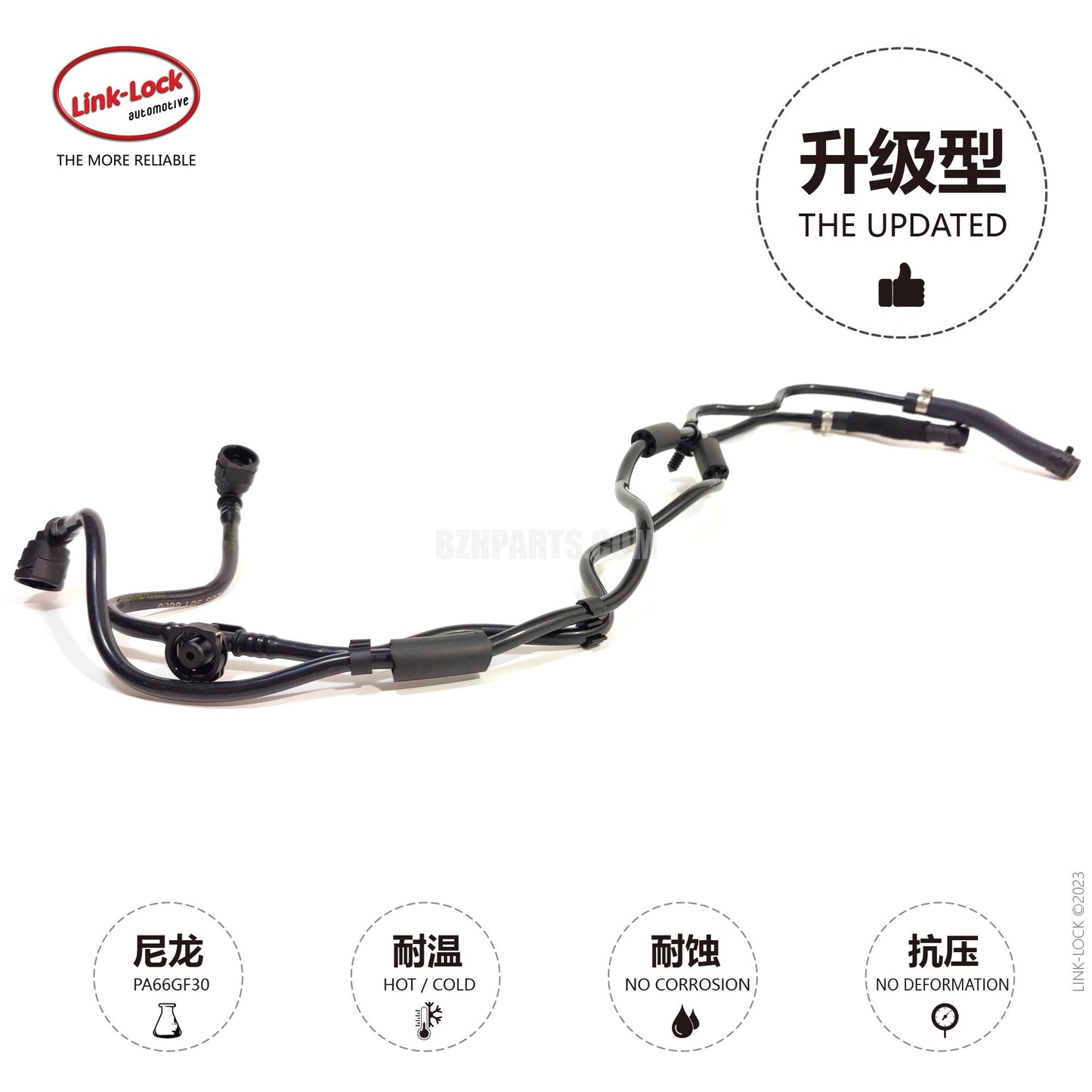 LINK-LOCK Coolant Pipe Secondary Kettle To Water Tank Exhaust Pipe A2535017000 2535017000 for Mercedes-Benz M274 C200 C260 E200 E260 GLK260 GLC260 V260 W213 W205 X253 X204