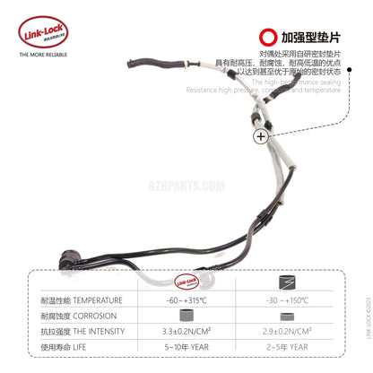 LINK-LOCK Coolant Pipe Secondary Kettle to Engine Water Pipe A2535013800 for Mercedes-Benz M274 e260 e200 w213