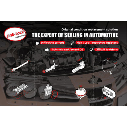 LINK-LOCK Exhaust Manifold Gasket 18407527796 for BMW N46 Engine 1 Series 3 Series 118I 120I 318I 320I 520I