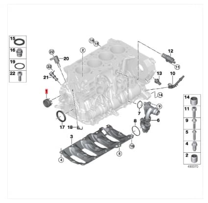 Link-Lock CV Joint End Cover Gasket Plug Cover 11117797932 for BMW N47 B48 B47 Engine 1234567 Series E87F20F30F07F10F01F02E84F25F15G01G05
