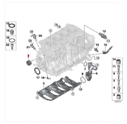 Link-Lock CV Joint End Cover Gasket Plug Cover 11117797932 for BMW N47 B48 B47 Engine 1234567 Series E87F20F30F07F10F01F02E84F25F15G01G05