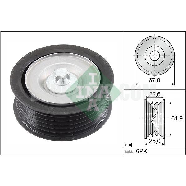 INA idler wheel 2722021019 For Mercedes-Benz M272/6PK