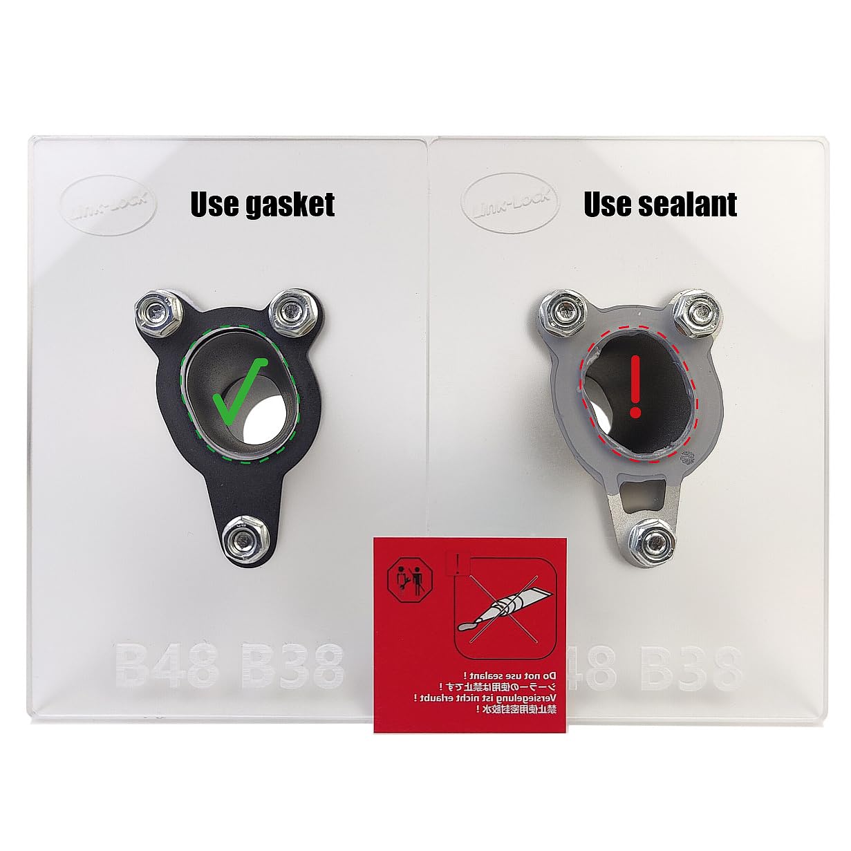 LINK-LOCK UPGADE Aluminum Engine block water hose connector With sealing gasket
 11118571141 11114746680 For BMW B37 B38 B48 F20 F45 F39 F56 F55F60