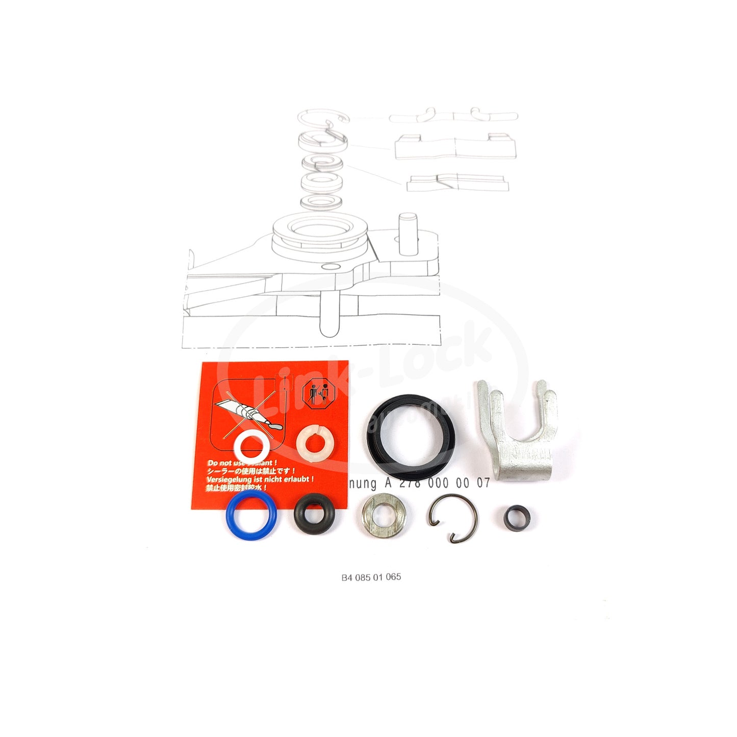 1770720000 LINK-LOCK Fuel Injector Repair seal Kit Gasket A1770720000 For M276 M274 M157 M278 M177 M256 M176