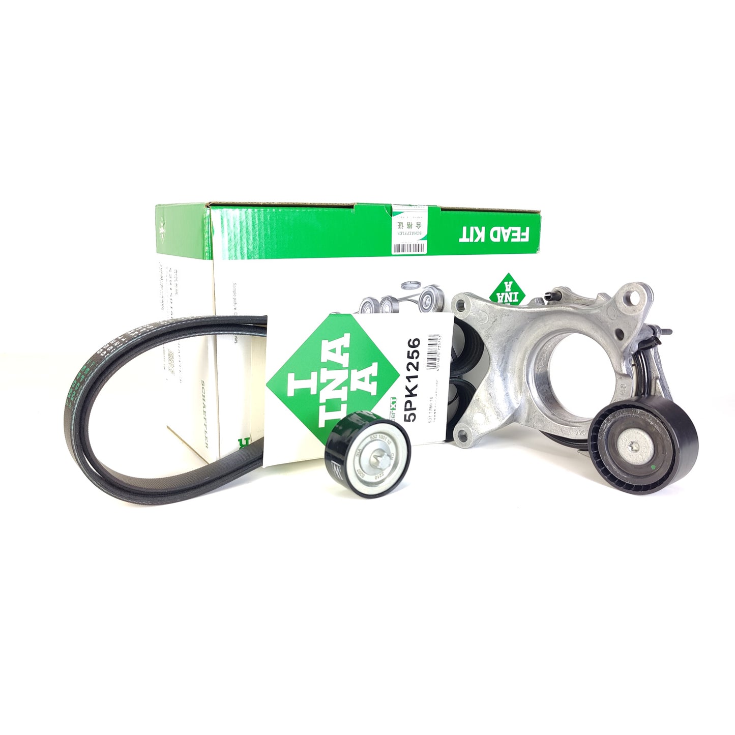 INA Tensioner + Wheel + Belt 2 pieces 2822000170/2829931200/suitable For Mercedes W177/W247